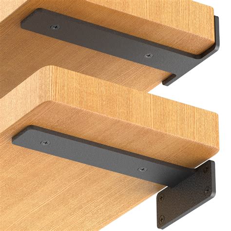 4 inch black metal shelf brackets|black brackets for floating shelves.